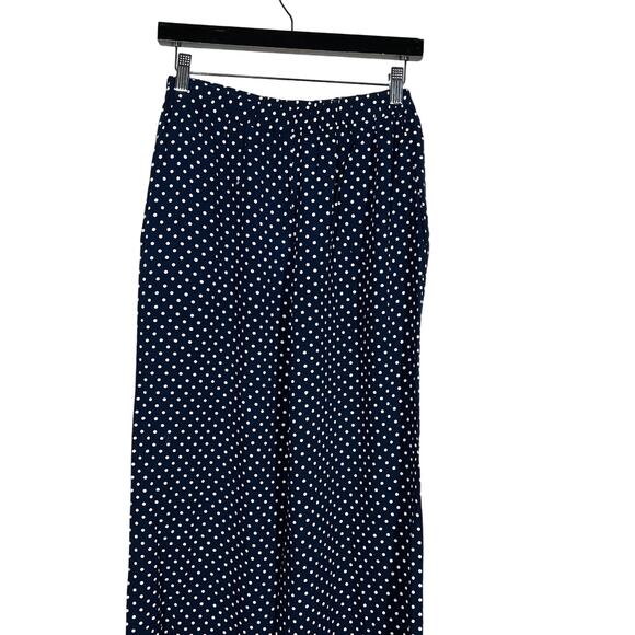 Cynthia Rowley Wide Leg Casual Pants Lounge Loose Fit Navy - S - Picture 2 of 10